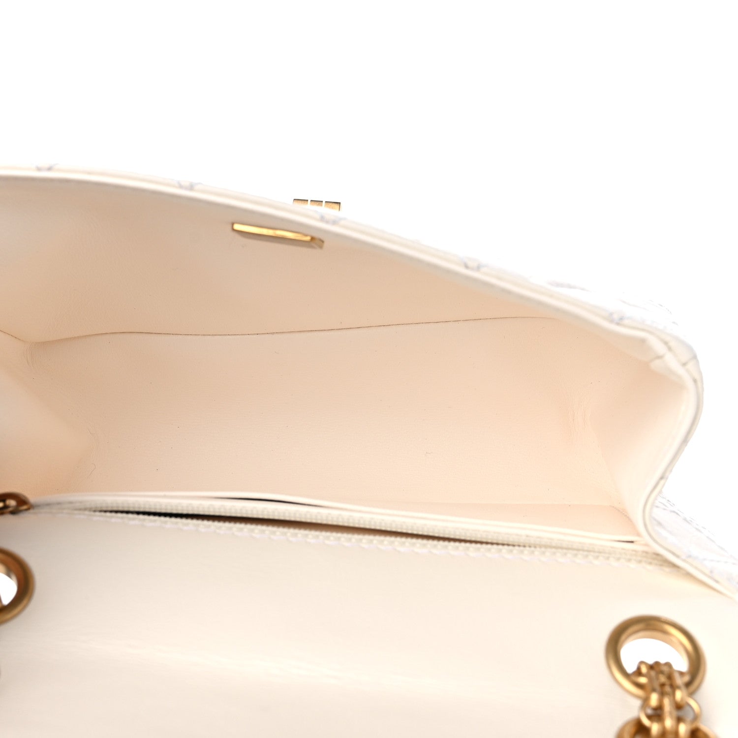 Chanel Aged Calfskin Quilted 2.55 Reissue Mini Flap White 5 of 9