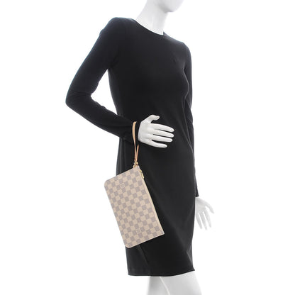 Louis Vuitton Damier Azur Neverfull MM GM Pochette 2 of 7