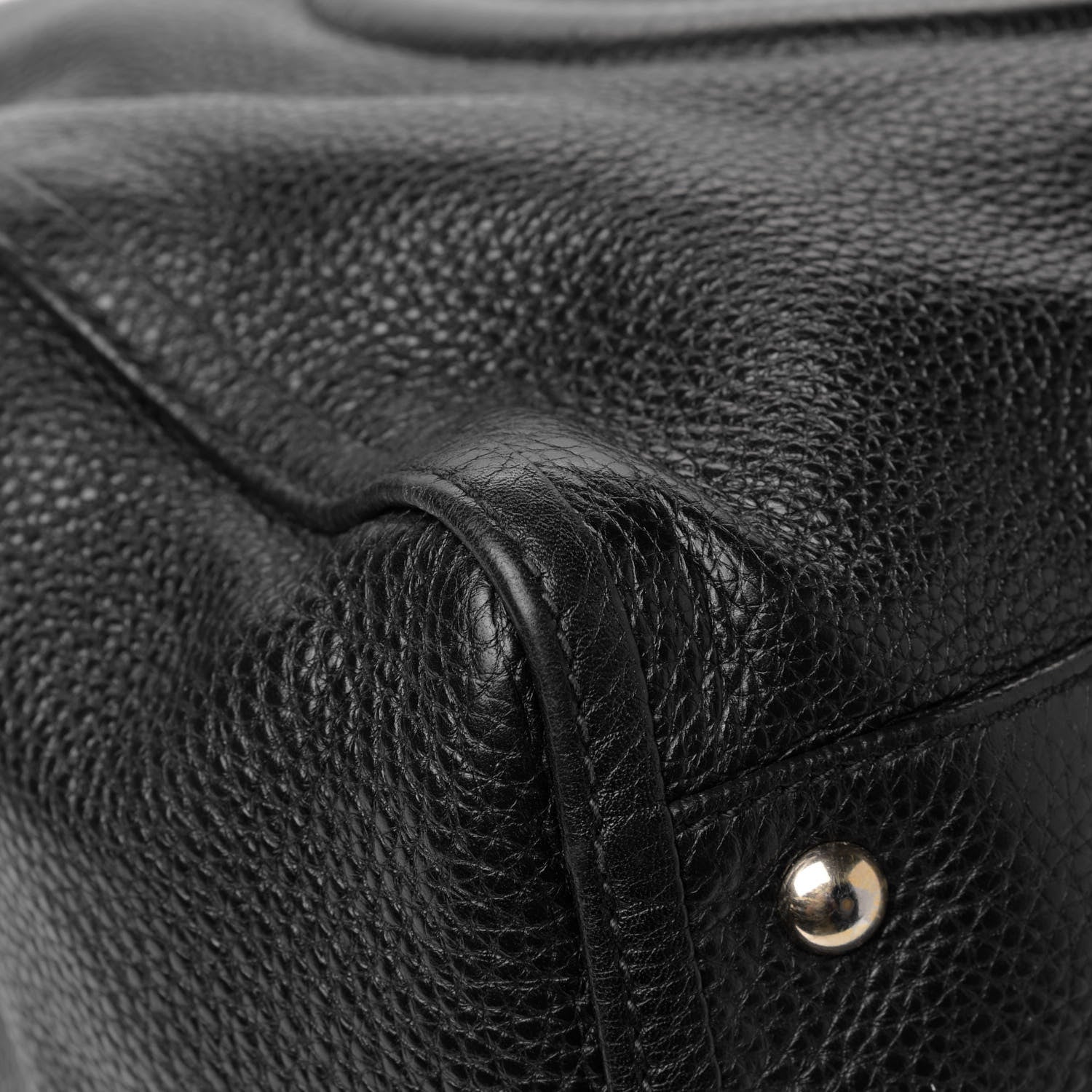Gucci Pebbled Calfskin Medium Soho Shoulder Bag Black 5 of 8