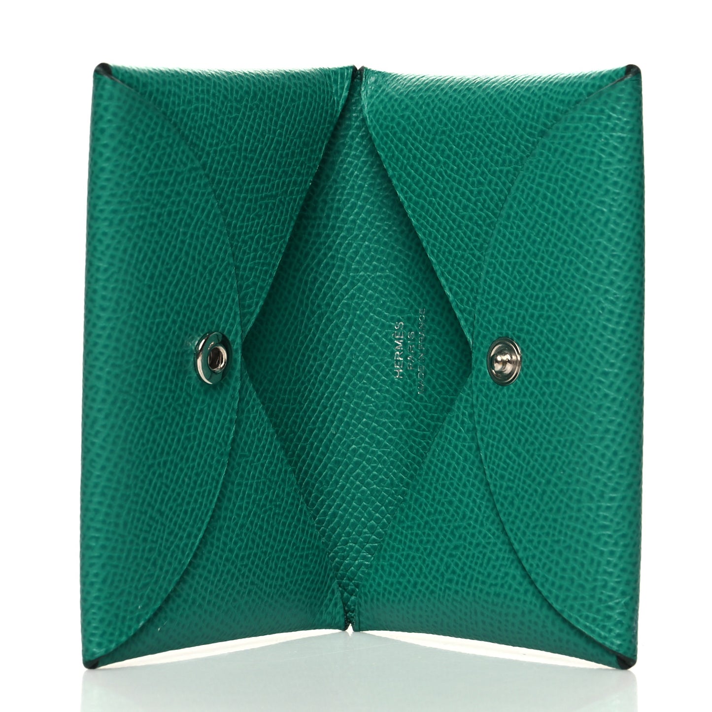 Epsom Calvi Card Case Vert Jade
