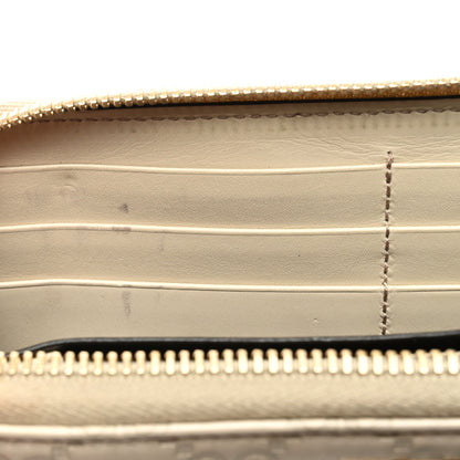 Gucci Guccissima Margaux Calfskin Metal Bar Zip Around Wallet White 8 of 14