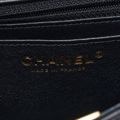 Chanel Lambskin Quilted Mini Rectangular Flap Black 5 of 8