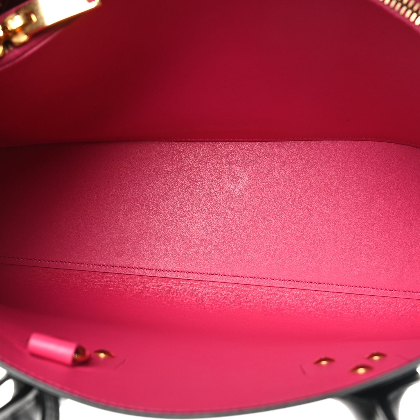 Calfskin Small Sac De Jour Black Fuchsia