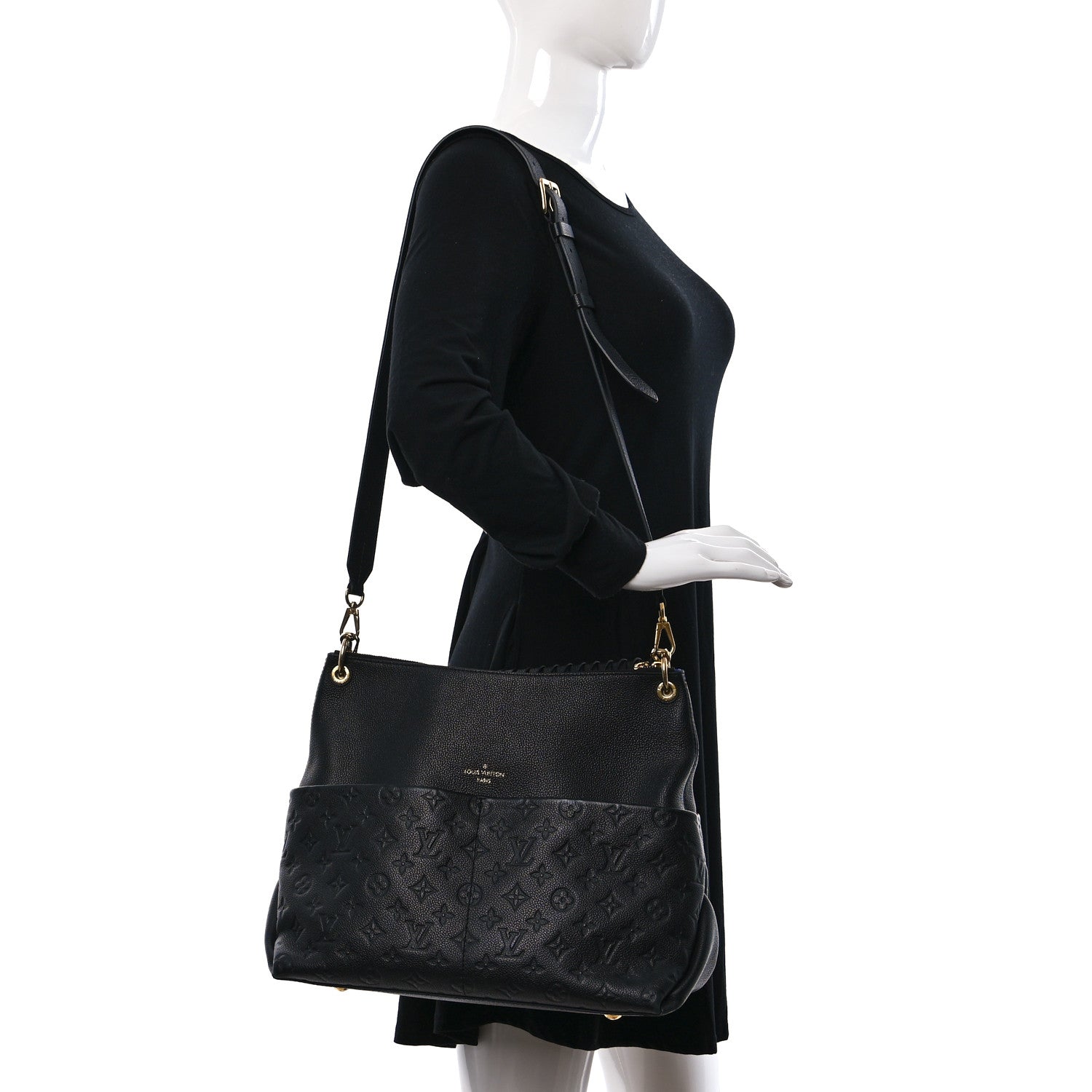 Louis Vuitton Empreinte Maida Hobo Black 2 of 8
