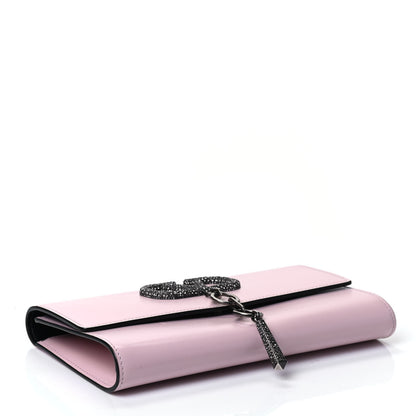 Valentino Garavani Calfskin VCase Chain Wallet Bag Pink 3 of 4