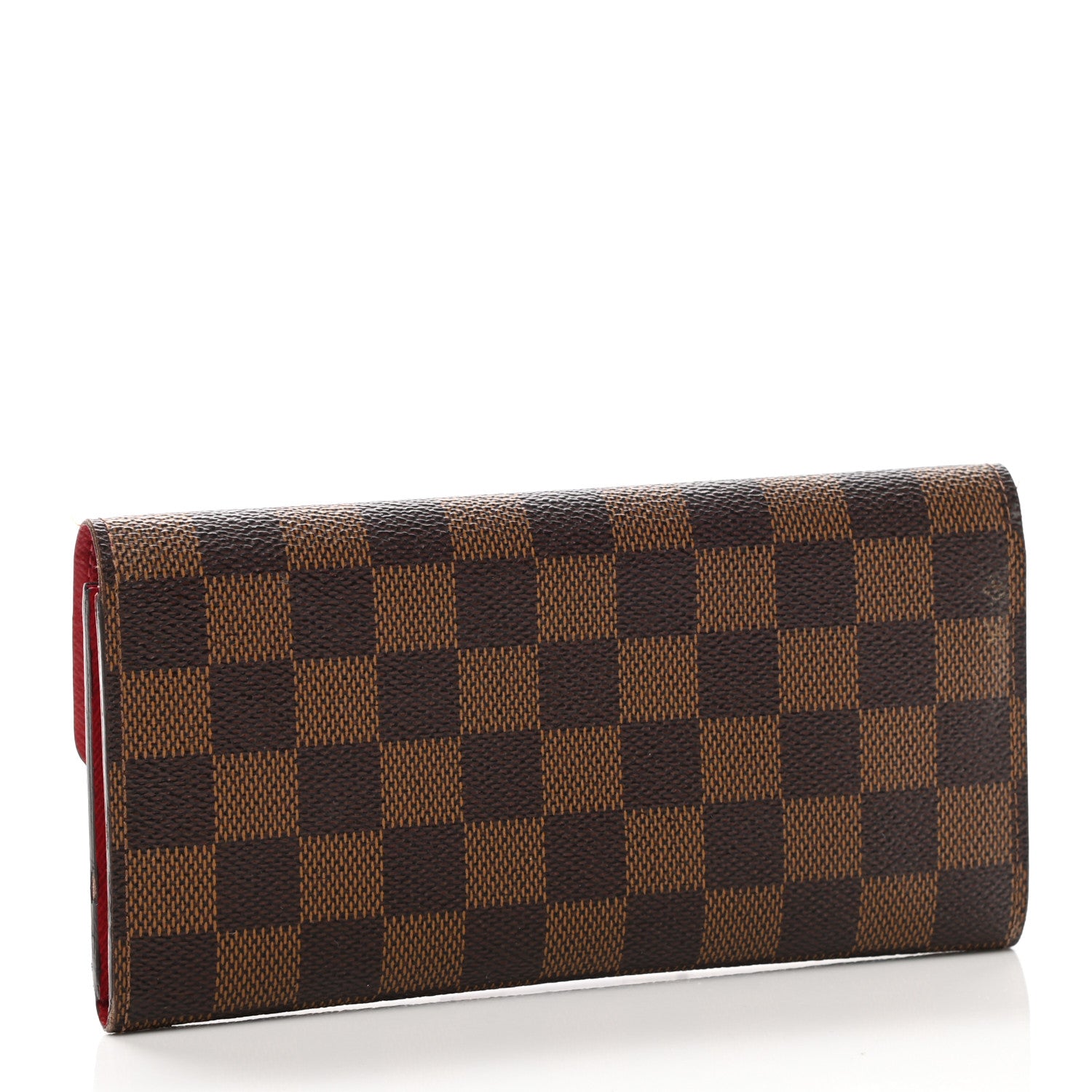 Louis Vuitton Damier Ebene Emilie Wallet Red 3 of 10