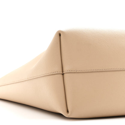 Saint Laurent Calfskin Large Shopping Tote Dark Beige 9 of 10