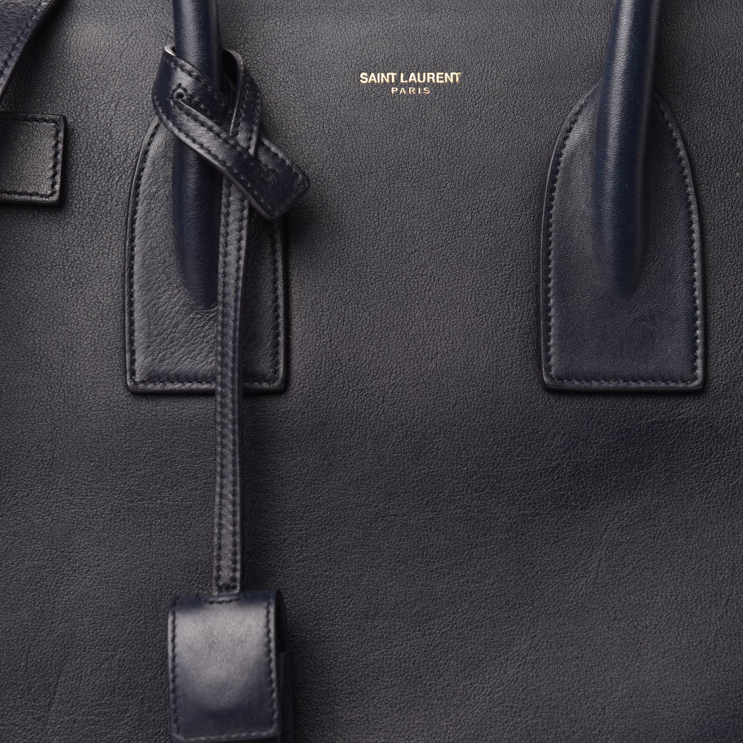 Saint Laurent Calfskin Small Sac De Jour Navy 10 of 10