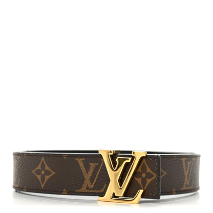 Louis Vuitton Calfskin Monogram 30mm LV Initiales Reversible Belt 75 30 Black 3 of 10