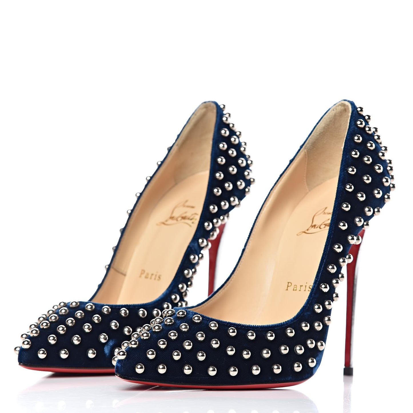Velvet Specchio Billy 120 Spike Pumps 38.5 Silver Eclipse