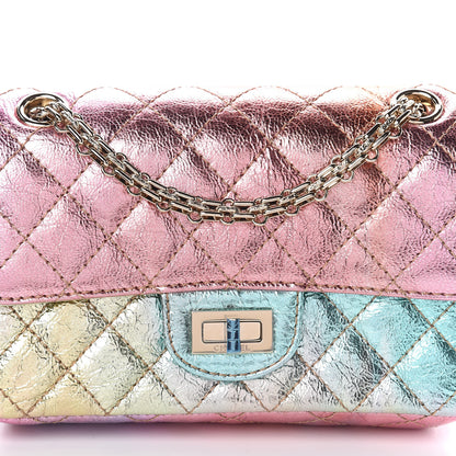 Chanel Metallic Goatskin Quilted Mini 2.55 Reissue Flap Multicolor 7 of 9