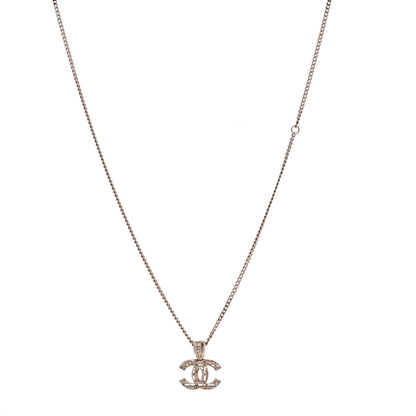 Chanel Tweed Effect CC Necklace Gold 1 of 6