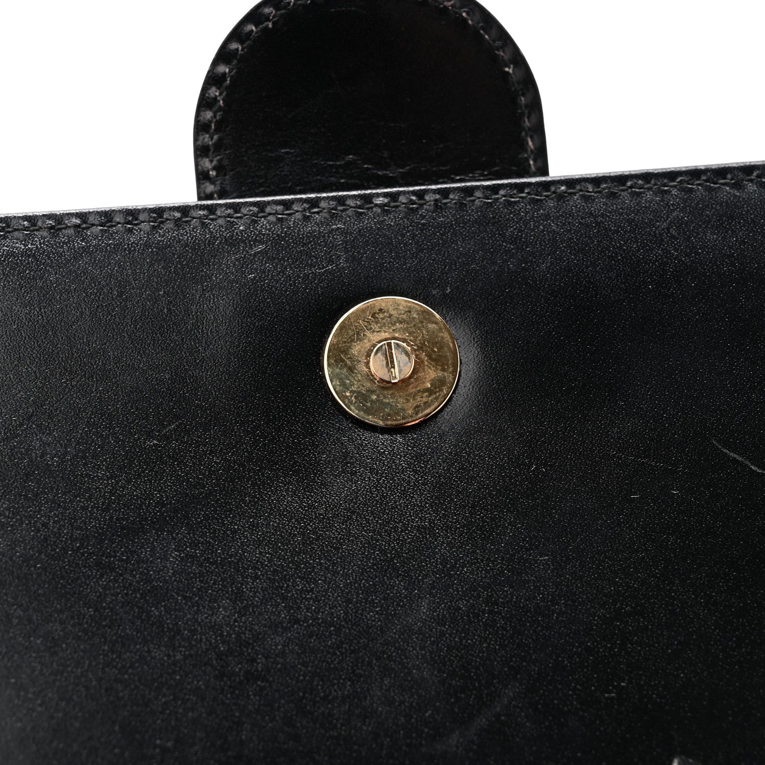 Gucci Calf Hair Jaguar Printed Small Lady Buckle Clutch Black 10 of 13