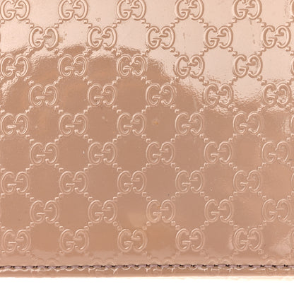 Gucci Patent Microguccissima Small Broadway Clutch Dark Cipria 12 of 12