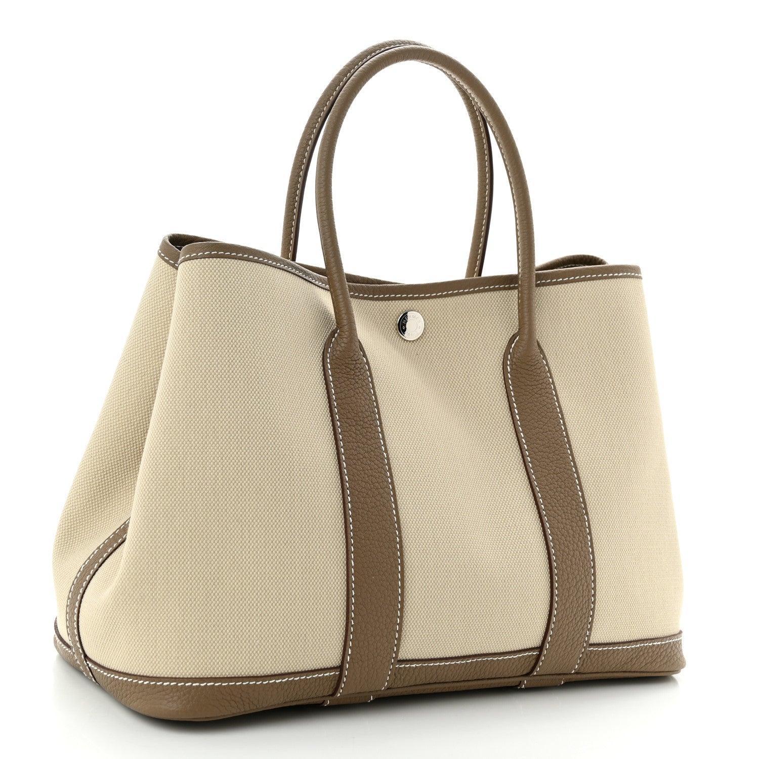 Hermes Toile Garden Party 30 TPM Tote Beton Etoupe 3 of 9