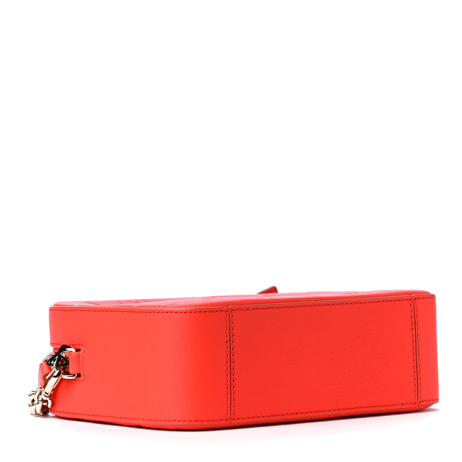 MCM Calfskin Ottomar Monogram Klara Crossbody Bag Hot Coral 3 of 4