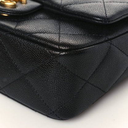 Chanel Caviar Quilted Mini Sweetheart Rectangular Flap Black 8 of 9