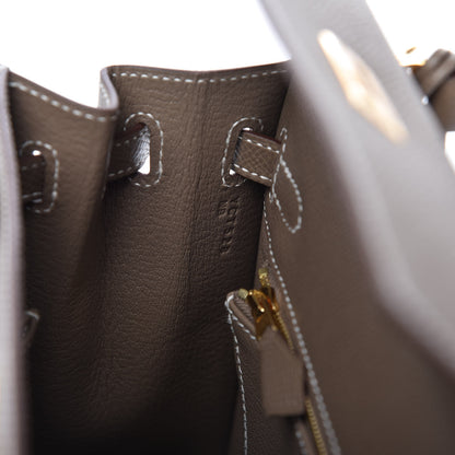 Hermes Epsom Kelly Sellier 25 Etoupe 9 of 11