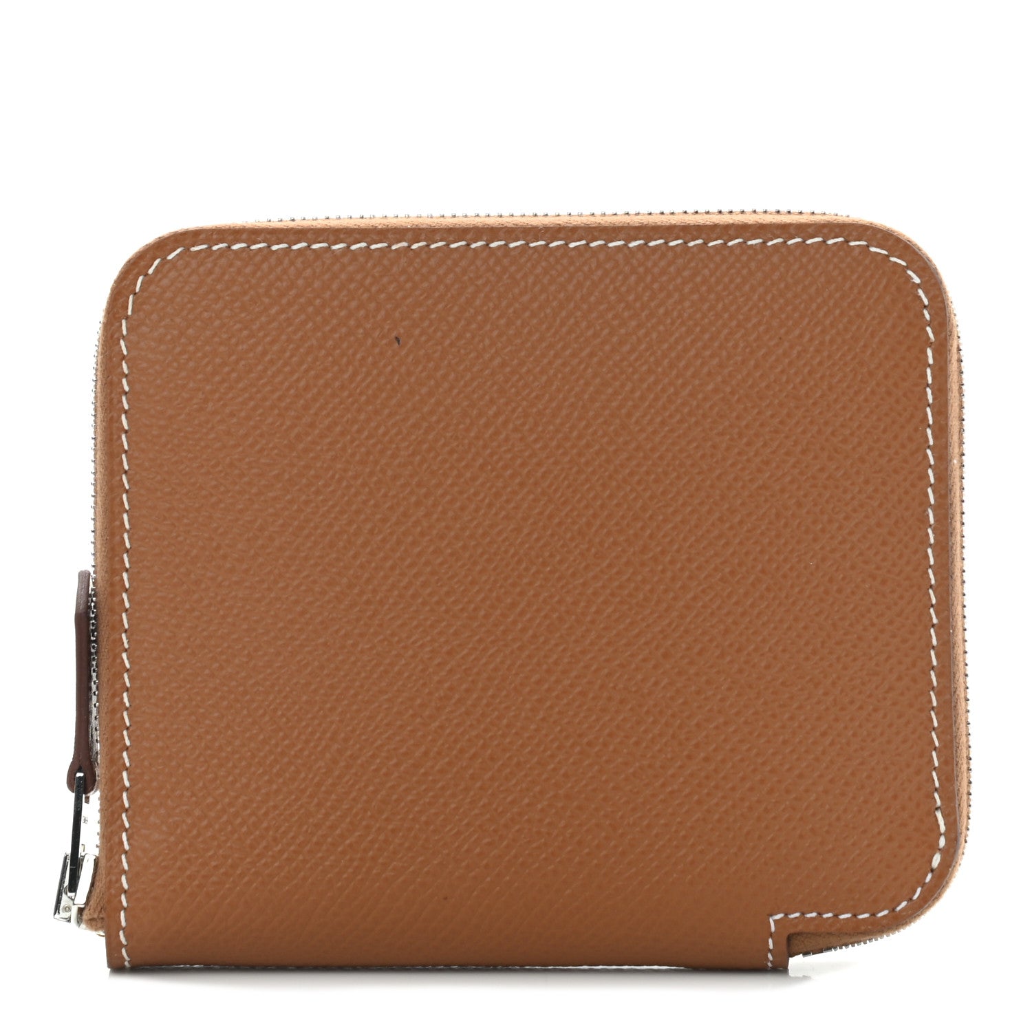 Hermes Epsom Silk'in Compact Wallet Gold 1 of 8