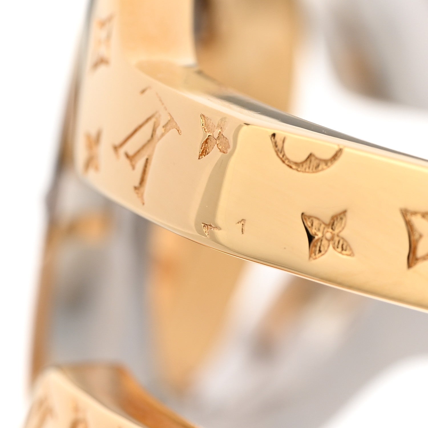 Louis Vuitton Interlocking Bracelet Gold Silver 6 of 8