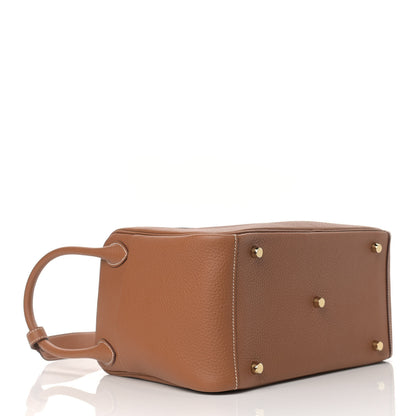Hermes Taurillon Clemence Lindy 30 Gold 4 of 9