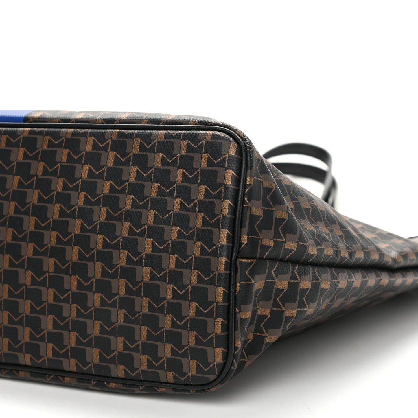 Grained Calfskin Canvas 1920 Oh! Tote Ruban GM Carbon Bronze
