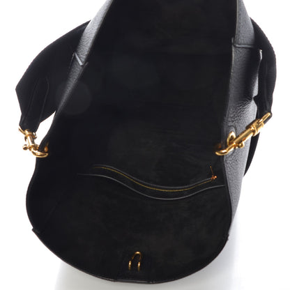 Celine Goatskin Sangle Bucket Bag Black 5 of 6