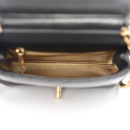 Chanel Lambskin Quilted Side-Packs Black 6 of 13