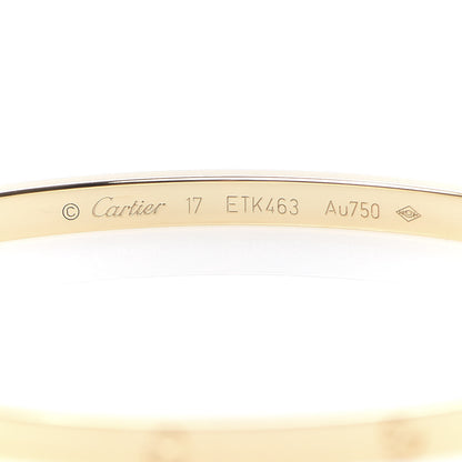 Cartier 18K Yellow Gold Small LOVE Bracelet 17 4 of 5