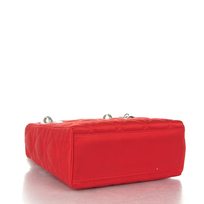 Christian Dior Satin Cannage Mini Lady Dior Red 4 of 7