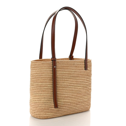 Loewe Raffia Small Square Basket Tote Bag Natural Tan 3 of 9