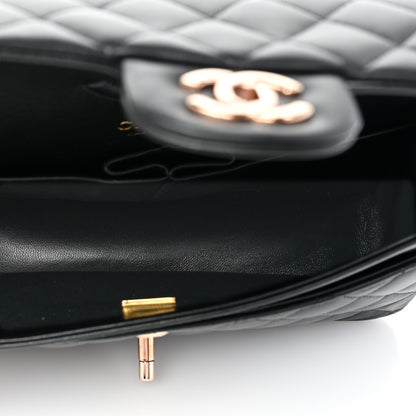 Chanel Lambskin Quilted Small Double Flap Black 5 of 10