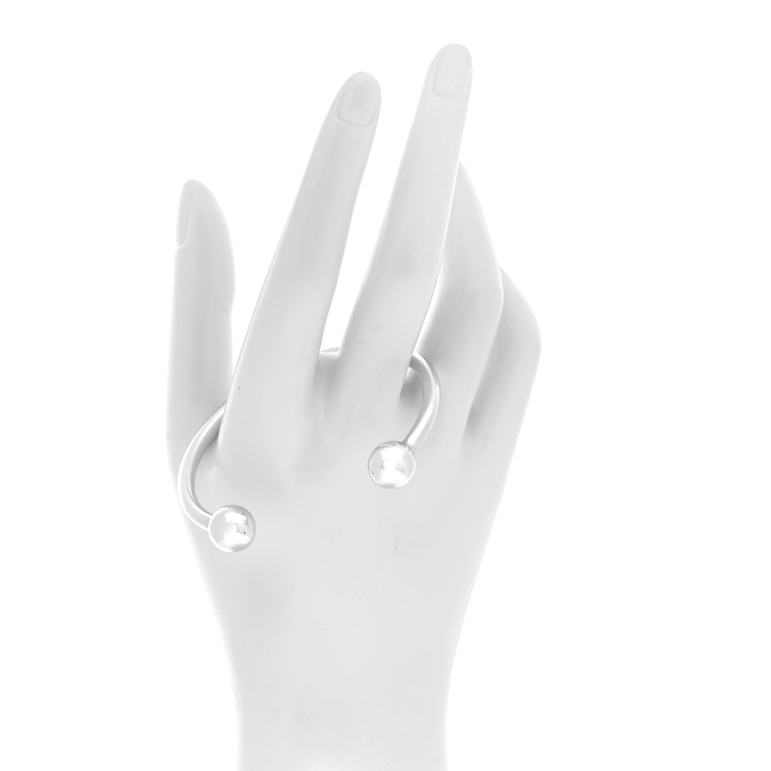 Tiffany Sterling Silver HardWear Ball Wire Bracelet 2 of 4
