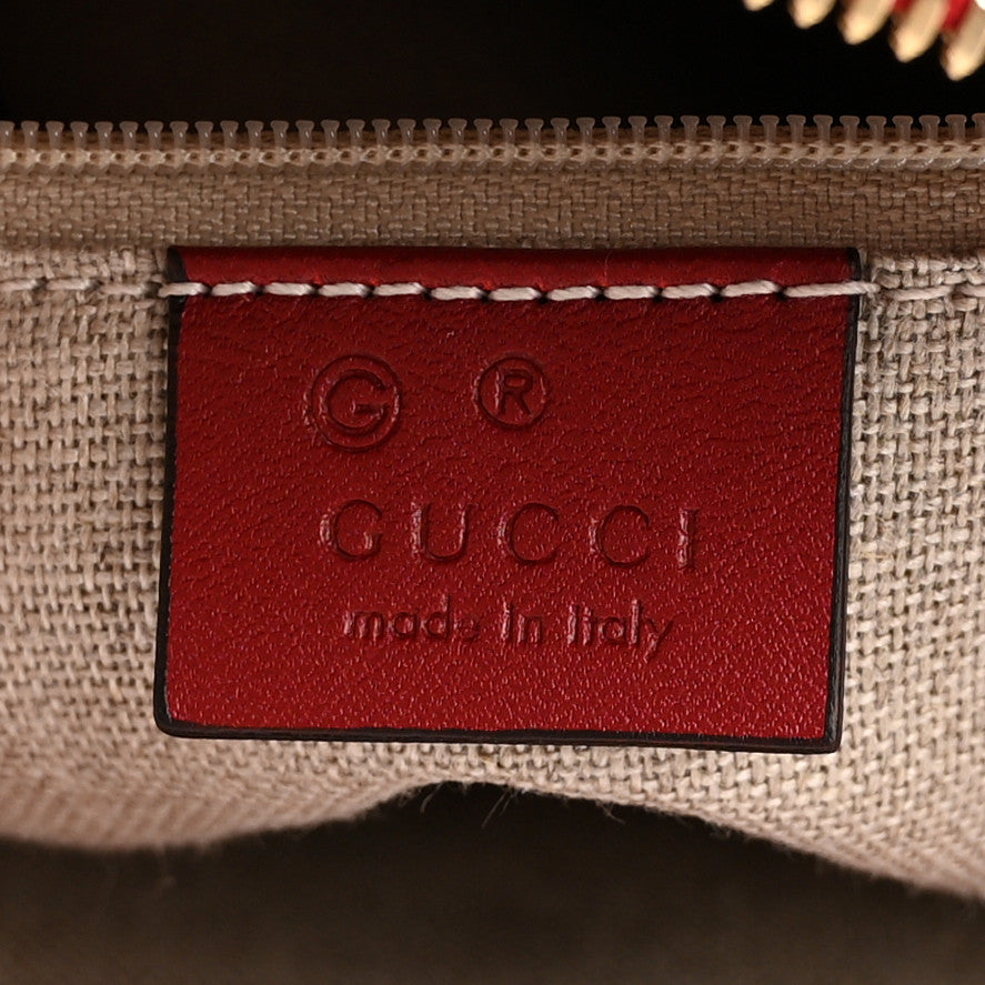 Soft Microguccissima Dome Satchel Red