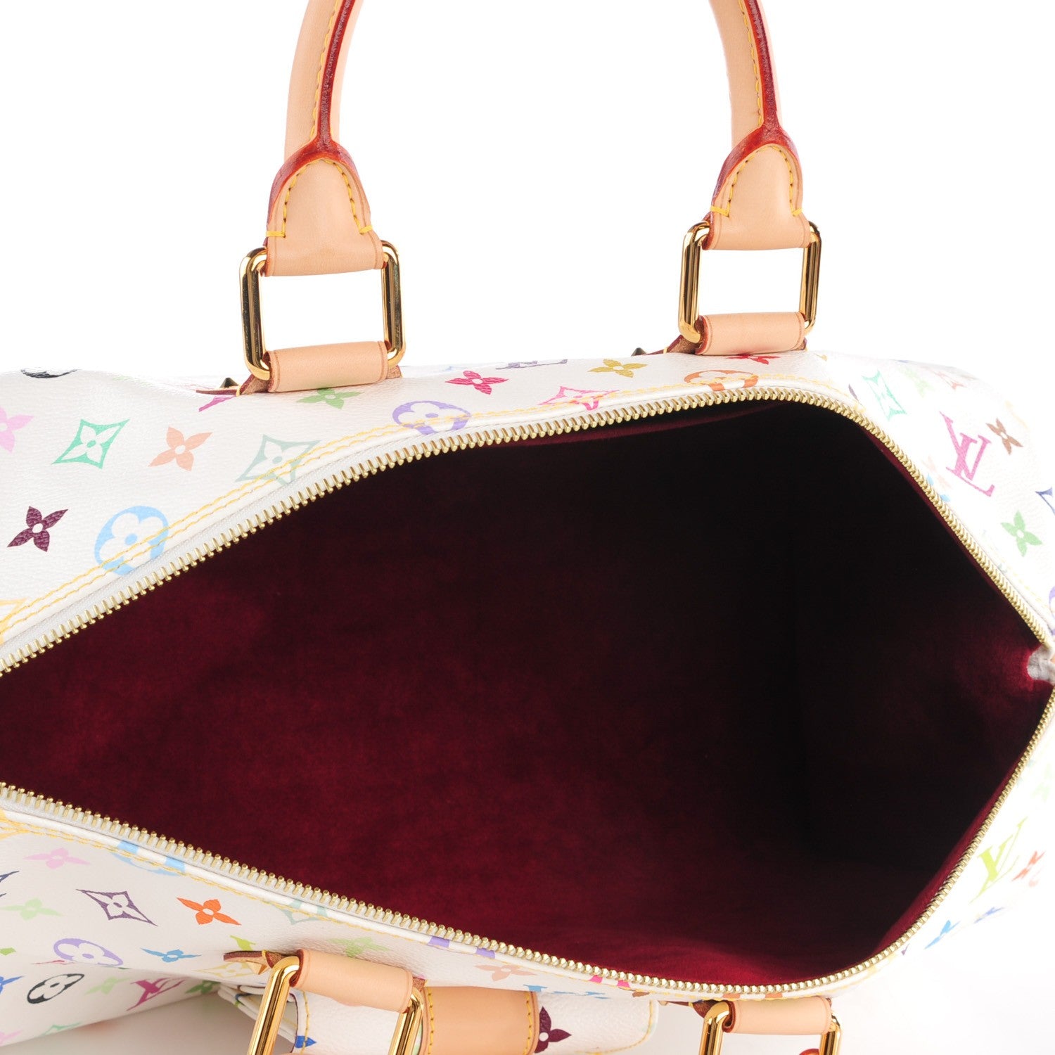 Louis Vuitton Monogram Multicolor Speedy 40 White 5 of 7