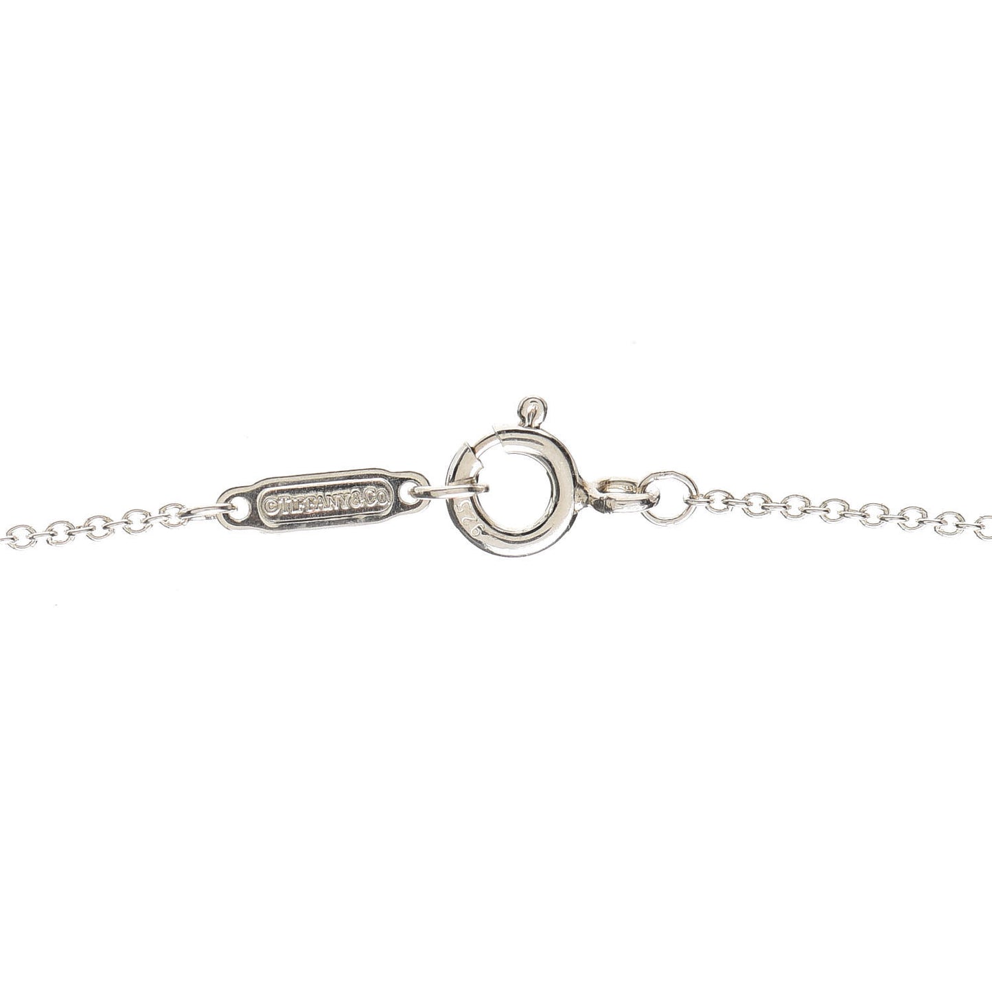 Sterling Silver Return to Tiffany Heart Lock Pendant Necklace