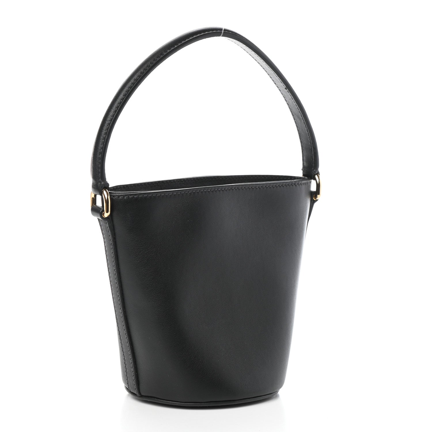 Dolce & Gabbana Vitello Top Handle Bucket Bag Black 3 of 9
