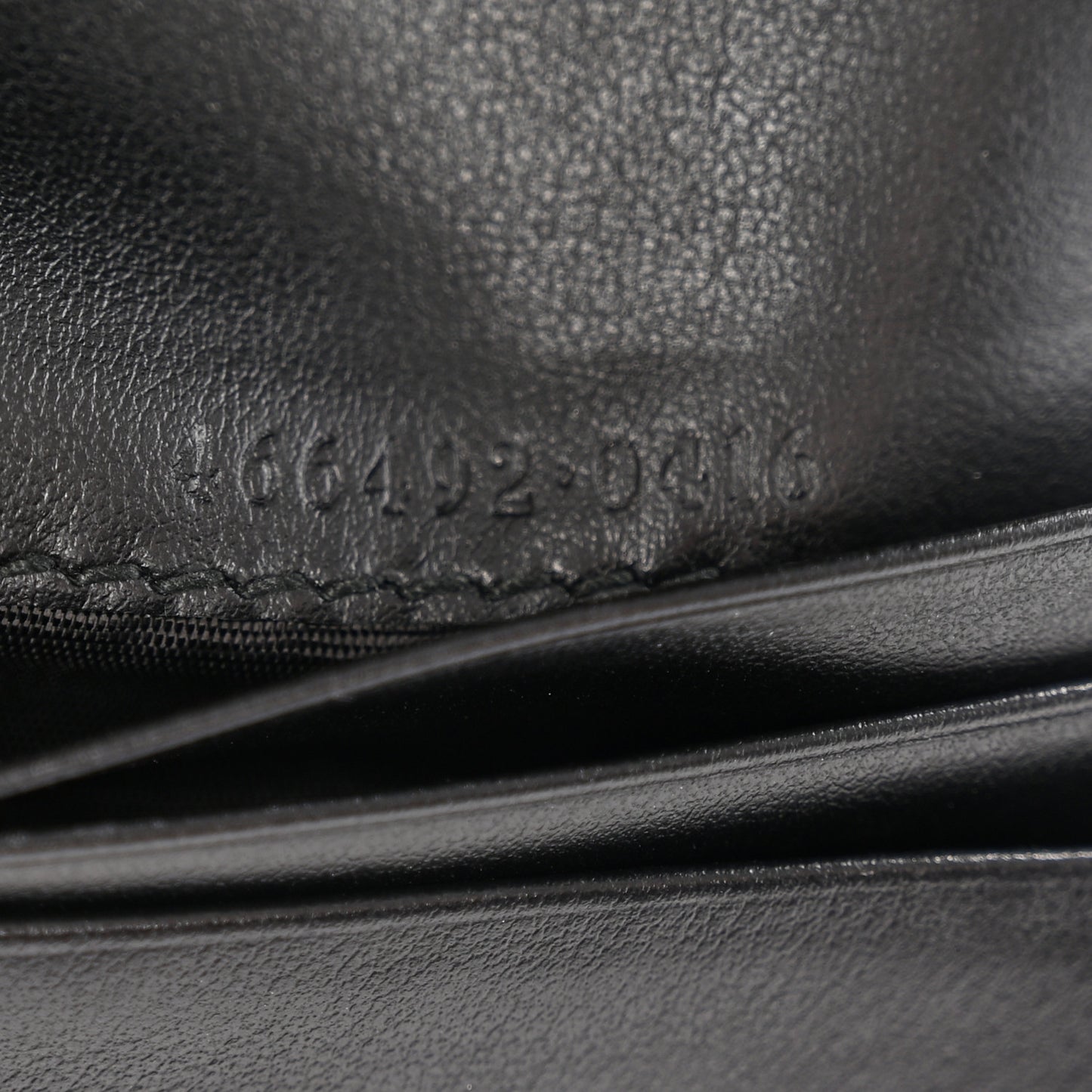 Calfskin Matelasse GG Marmont Card Case Wallet Black