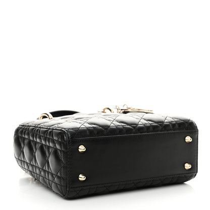 Christian Dior Lambskin Cannage Small Lucky Badges My Lady Dior Black 4 of 14