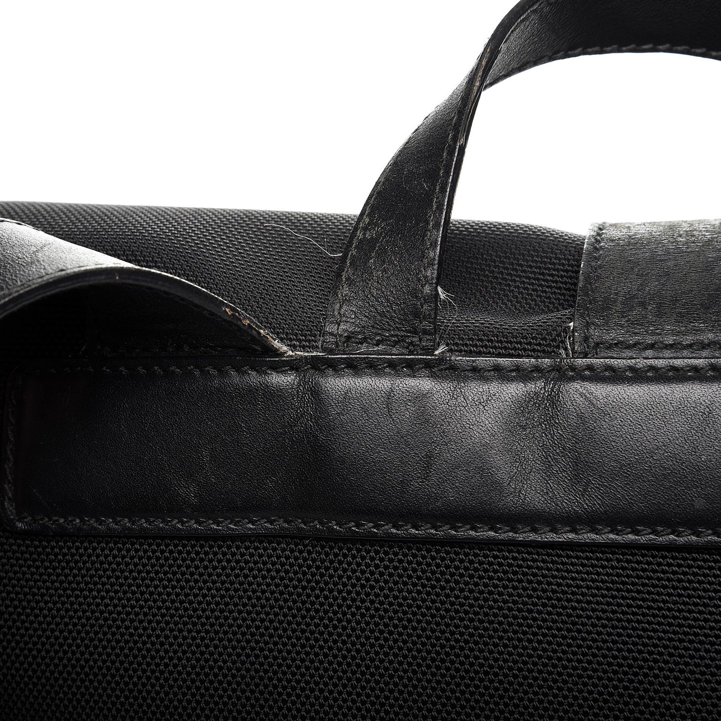 Techno Canvas Web Single Buckle Backpack Black