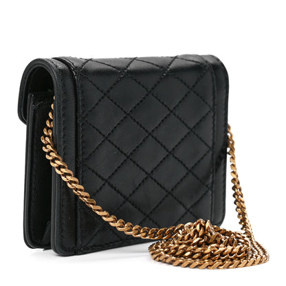 Saint Laurent Lambskin Quilted Micro Gaby Bag Black 3 of 11