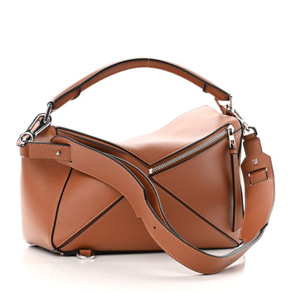 Loewe Calfskin Medium Puzzle Bag Tan 3 of 9