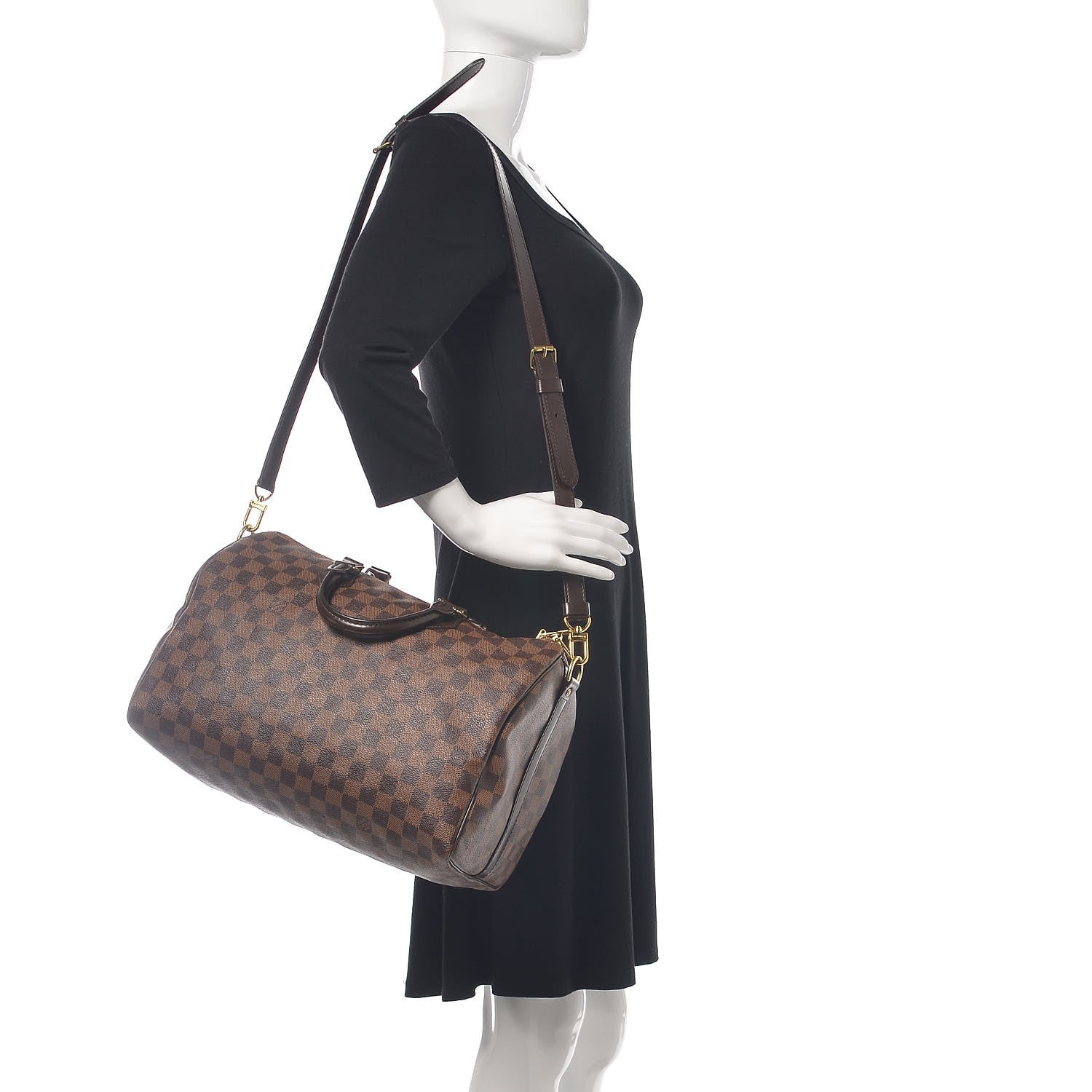 Louis Vuitton Damier Ebene Speedy Bandouliere 35 3 of 13