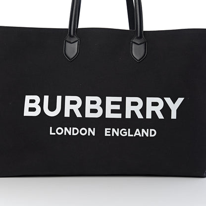 Burberry Canvas Lewes Tote Black 11 of 15
