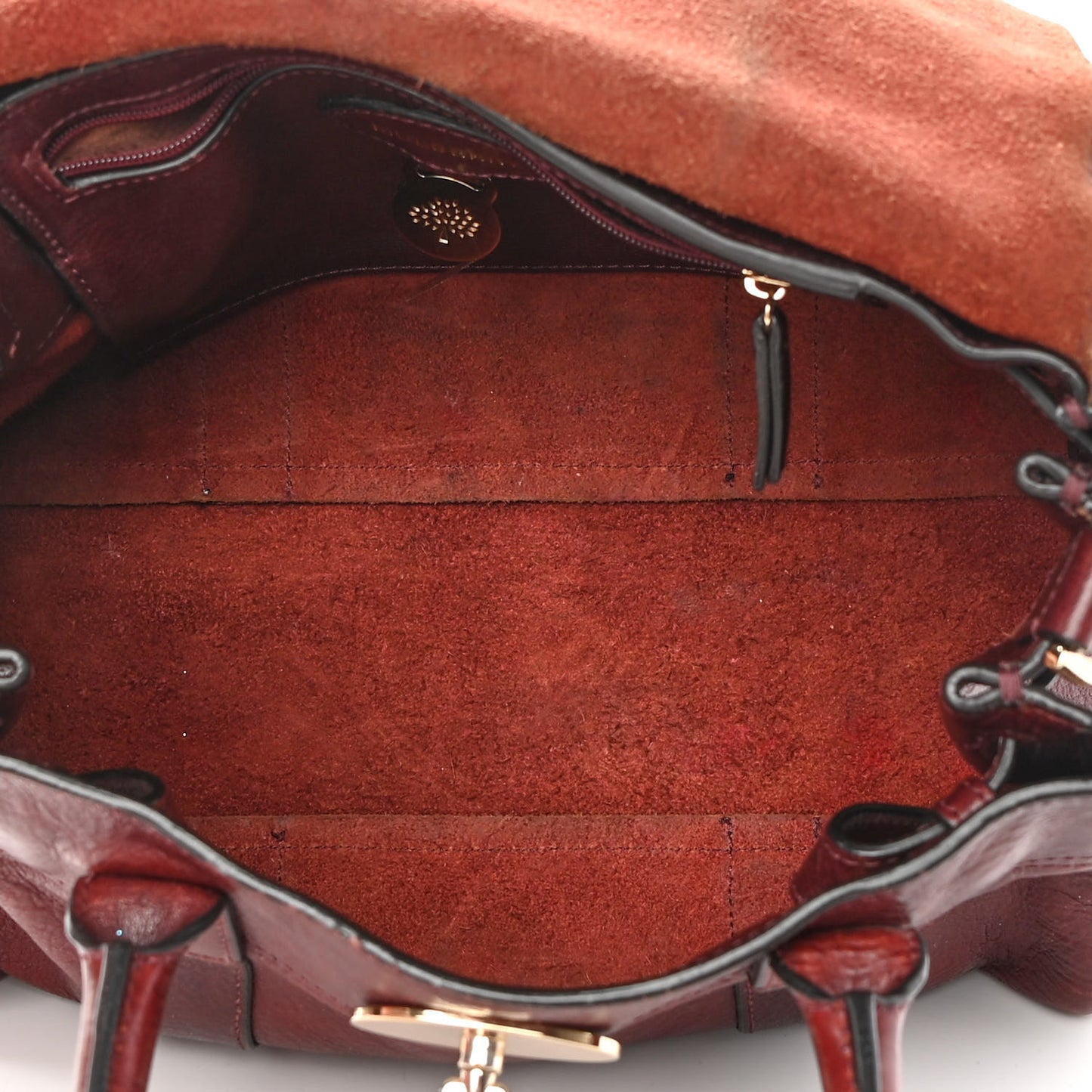 Soft Grain Calfskin Small Bayswater Oxblood