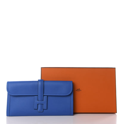 Hermes Evercolor Jige Elan 29 Clutch Bleu Zanzibar 11 of 11