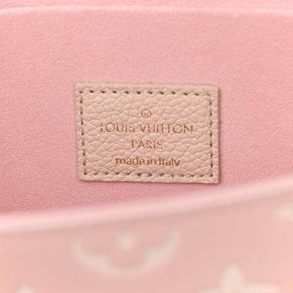 Louis Vuitton Empreinte Spring in the City Felicie Pochette Chain Wallet Pink Beige Yellow 6 of 10
