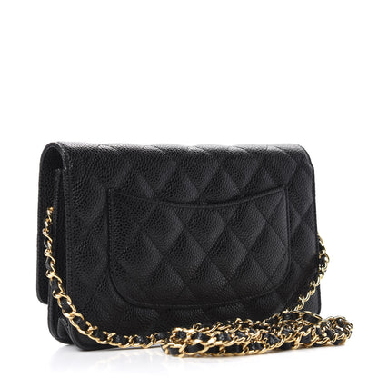 Chanel Caviar Quilted Wallet On Chain WOC Black 3 of 8