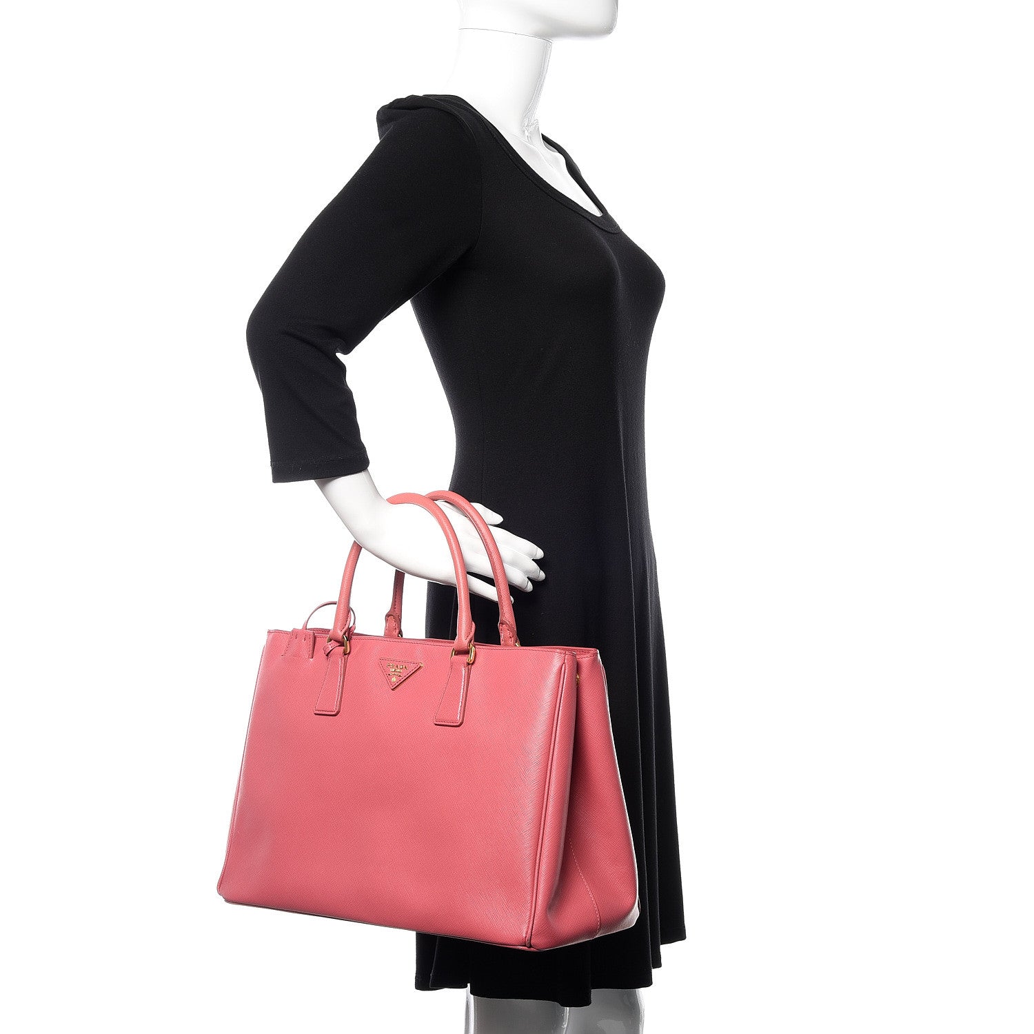 Prada Saffiano Lux Large Tote Tamaris 2 of 14