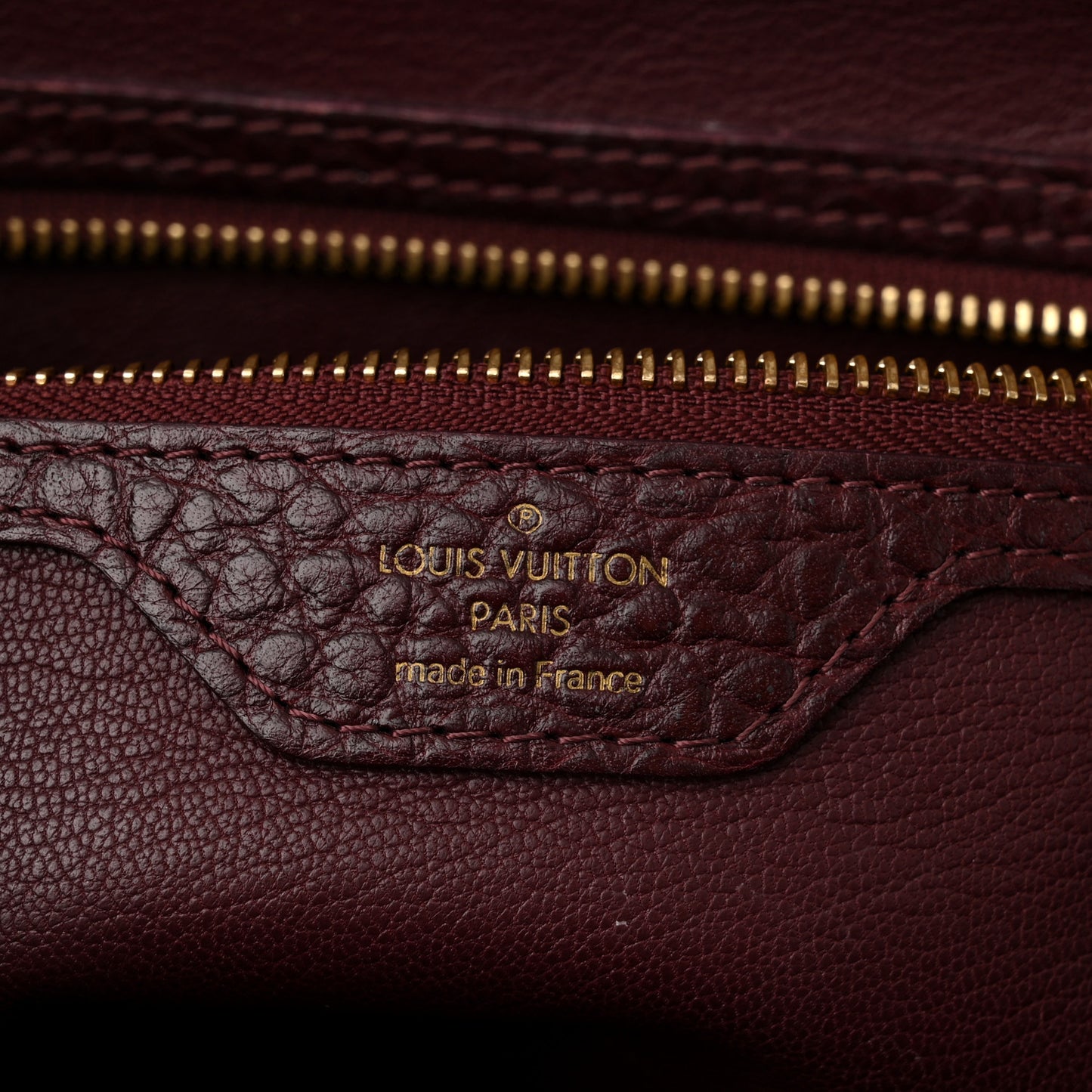 Monogram Ostrich Lizard Majestueux PM Bordeaux